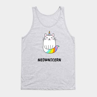 Meownicorn Unicorn Kitten Tank Top